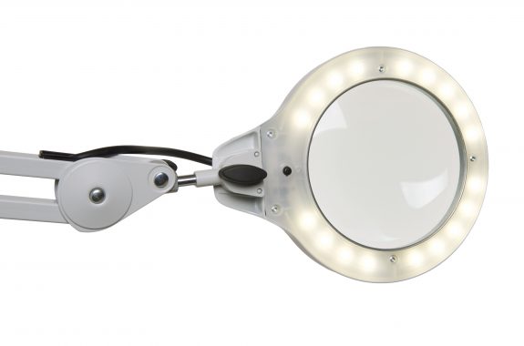 Luxo LFM LED G2 Lightweight Illuminated Bench Magnifier